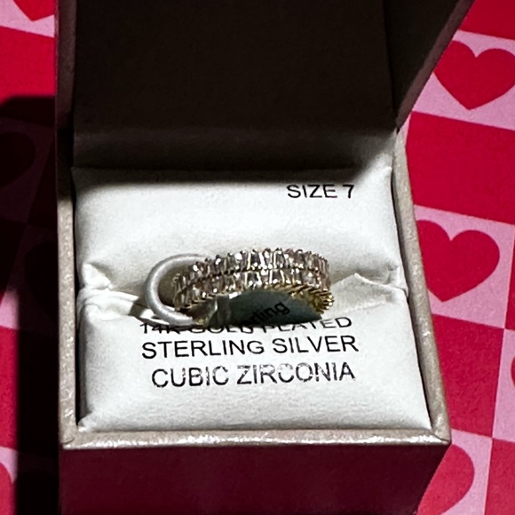 Rachel Zoe Gold and Silver Ring with Intricate Design - Picture 1 of 6